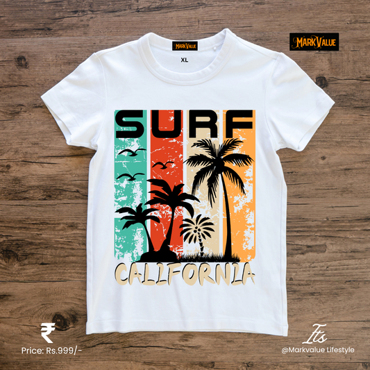 Surf California T-Shirt – Retro Beach Aesthetic