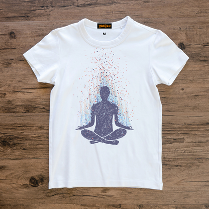 Meditation Energy T-Shirt | 180 GSM 100% Cotton | Spiritual Tee | Markvalue